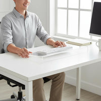 Acrylic Keyboard Riser Anti-Slip Transparent Keyboard Stand Easy to Use for Desk