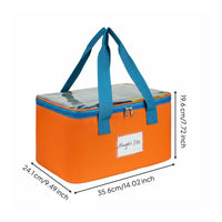 Toy Storage Bag Large Capacity Portable Construction Pieces Organizer Space Saving Tile Storage Bag for Young Children