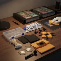 Trading Card Cleaning Kit Lint-Non-Lint Cloths Collectible Supplies