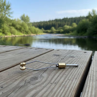 Fly Tying Thread Holder Wear-Resistant Brass Fly Tying Bobbin Fray Reducing Ceramic Tip Bobbin for Angling Supply Store Owners