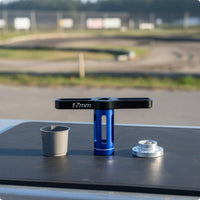 17mm RC Wheel Driver Sandblasted Finish RC Car Wheel Nut Tool Precision Machined T-Handle Socket Wrench