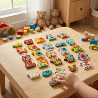 26 Pieces Creature Shape Letters Game Stacking Educational Toy Colorful