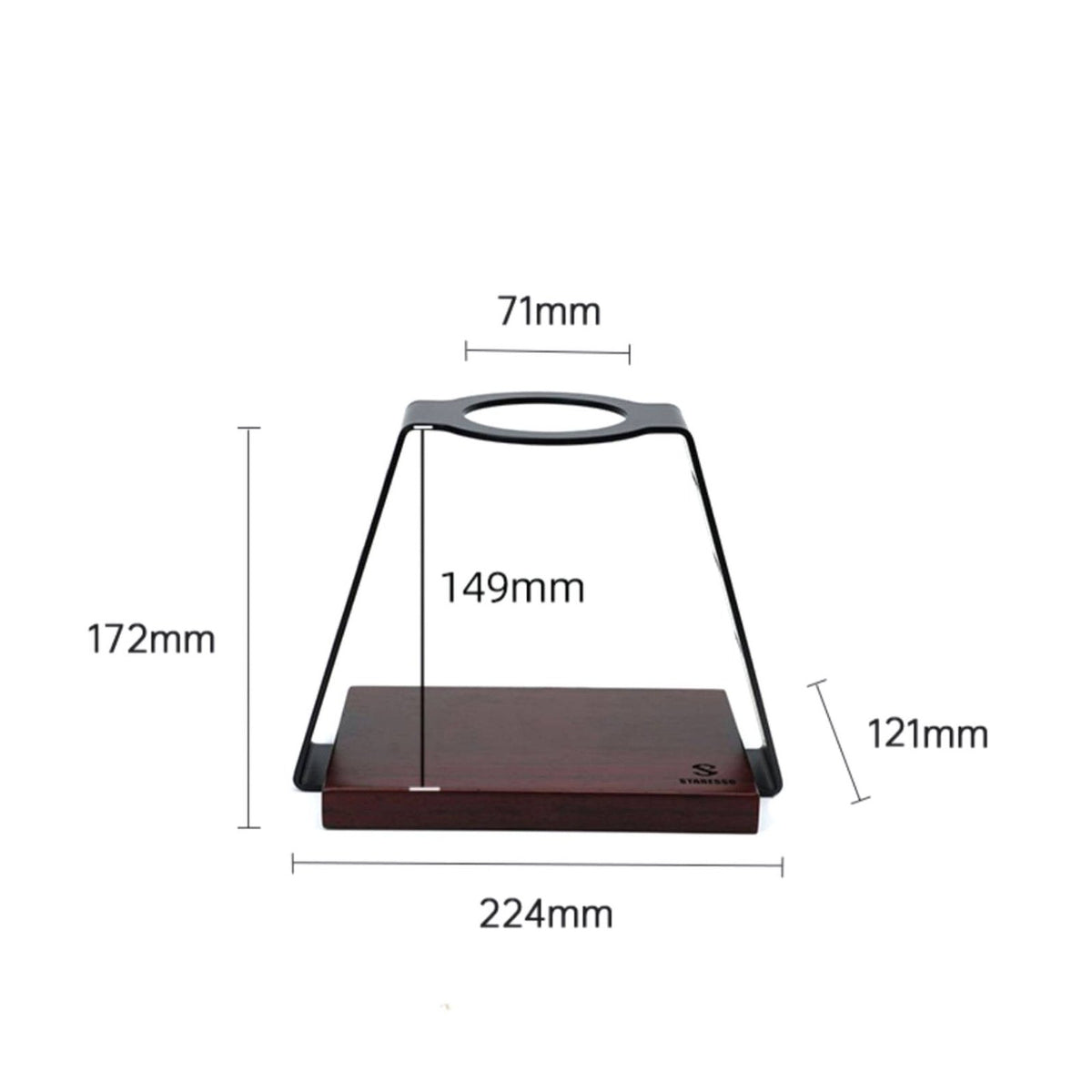 Pour Over Coffee Station Dripper Stand Carbon Steel Dripping Station Pour Over Coffee Maker Stand Filter Holder