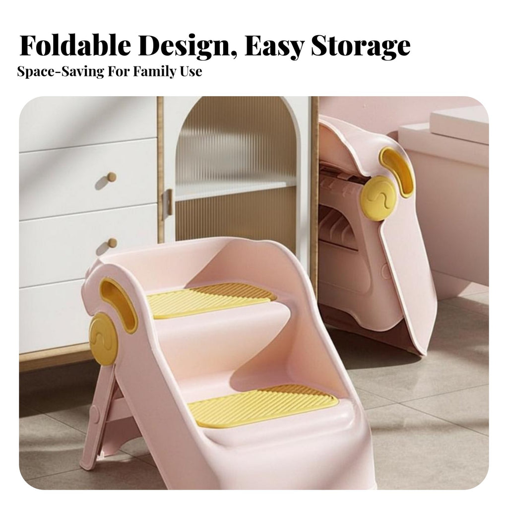 2-Step Standing Aid Sturdy Construction 2-Step Duck Stool Promotes Independence