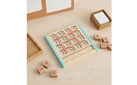 Sudoku Puzzle Game Set Wood Sudoku Board Paint Math Learning Toy for Preschoolers