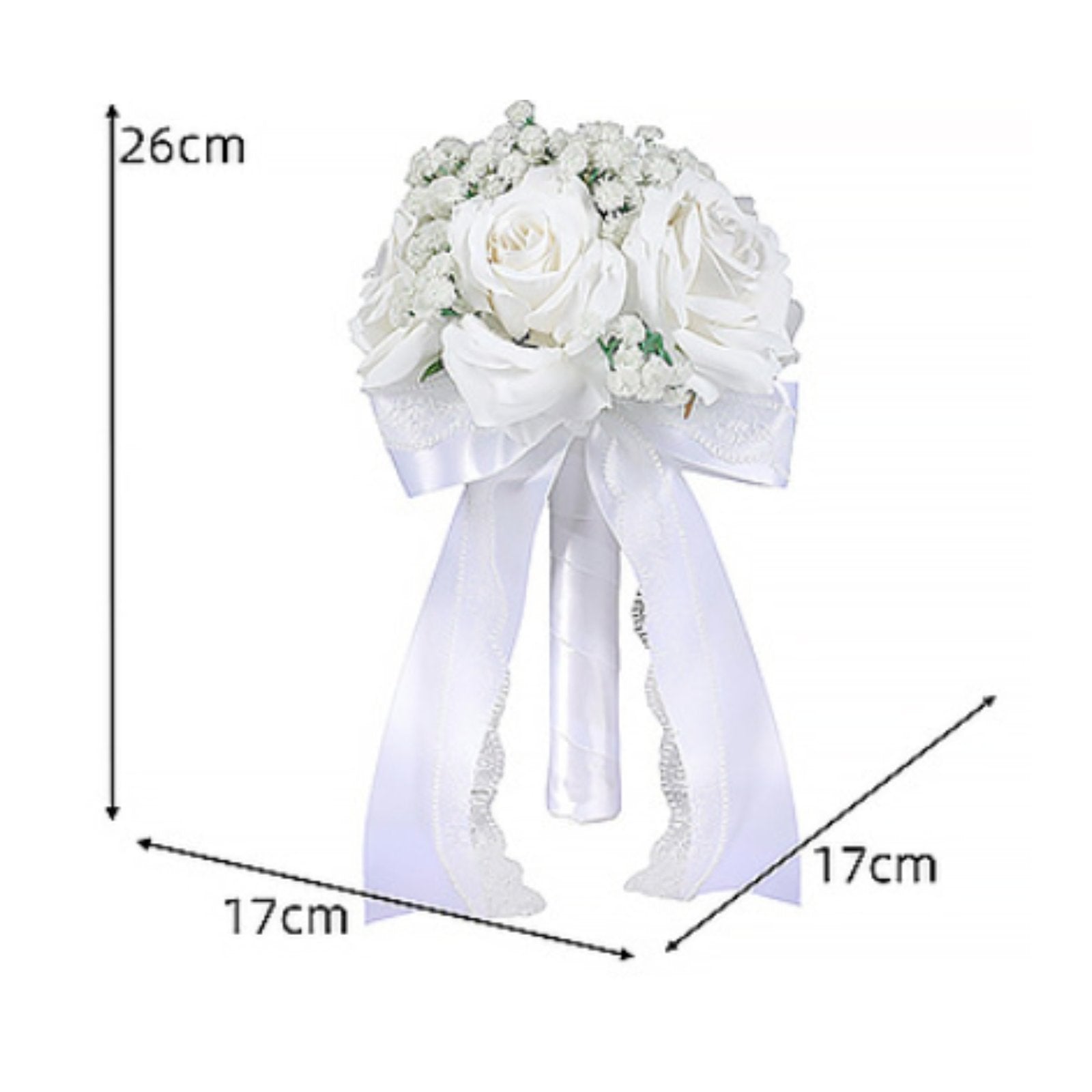 Artificial Bridal Floral Arrangement Baby's Breath Bridal Floral Arrangement