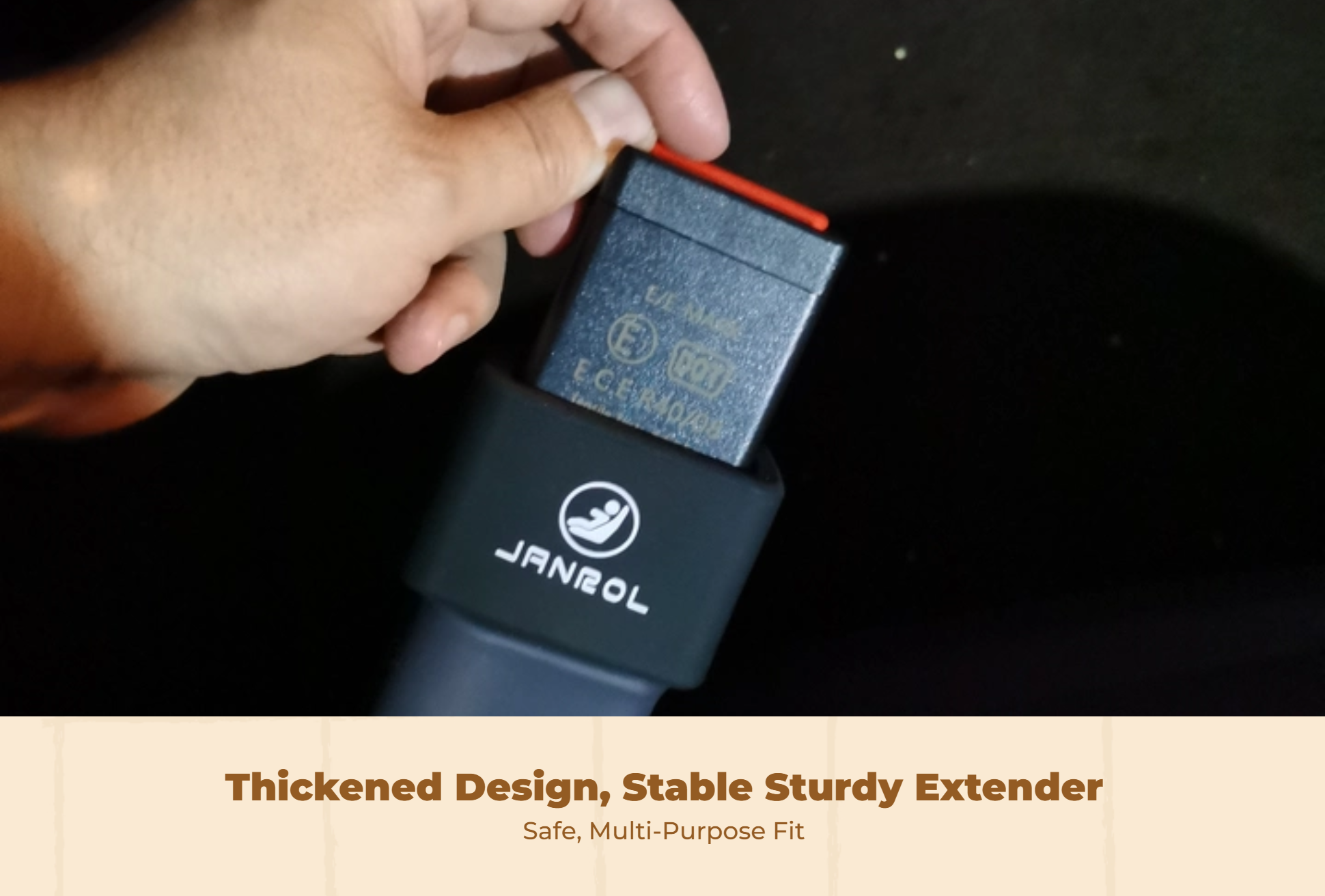 Adjustable infant seat belt lock