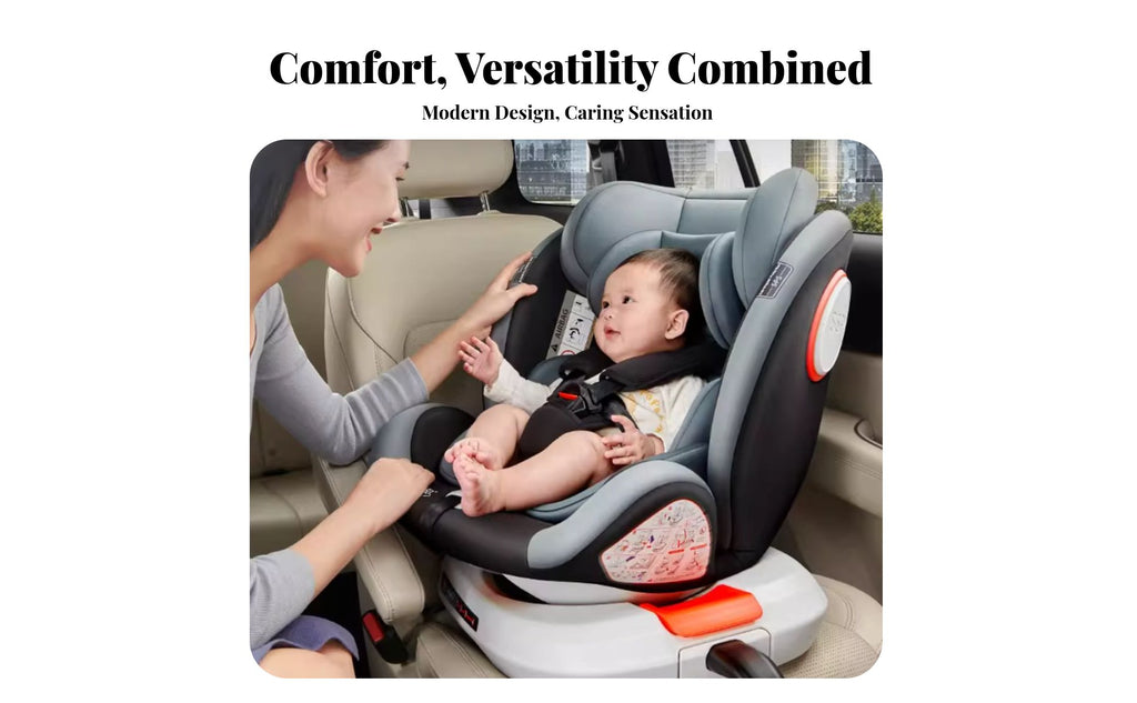 Rotating Versatile Child Seat Adjustable Recline 360 Rotating Infant Carrier Vehicle Anchor System Compatible Forward And