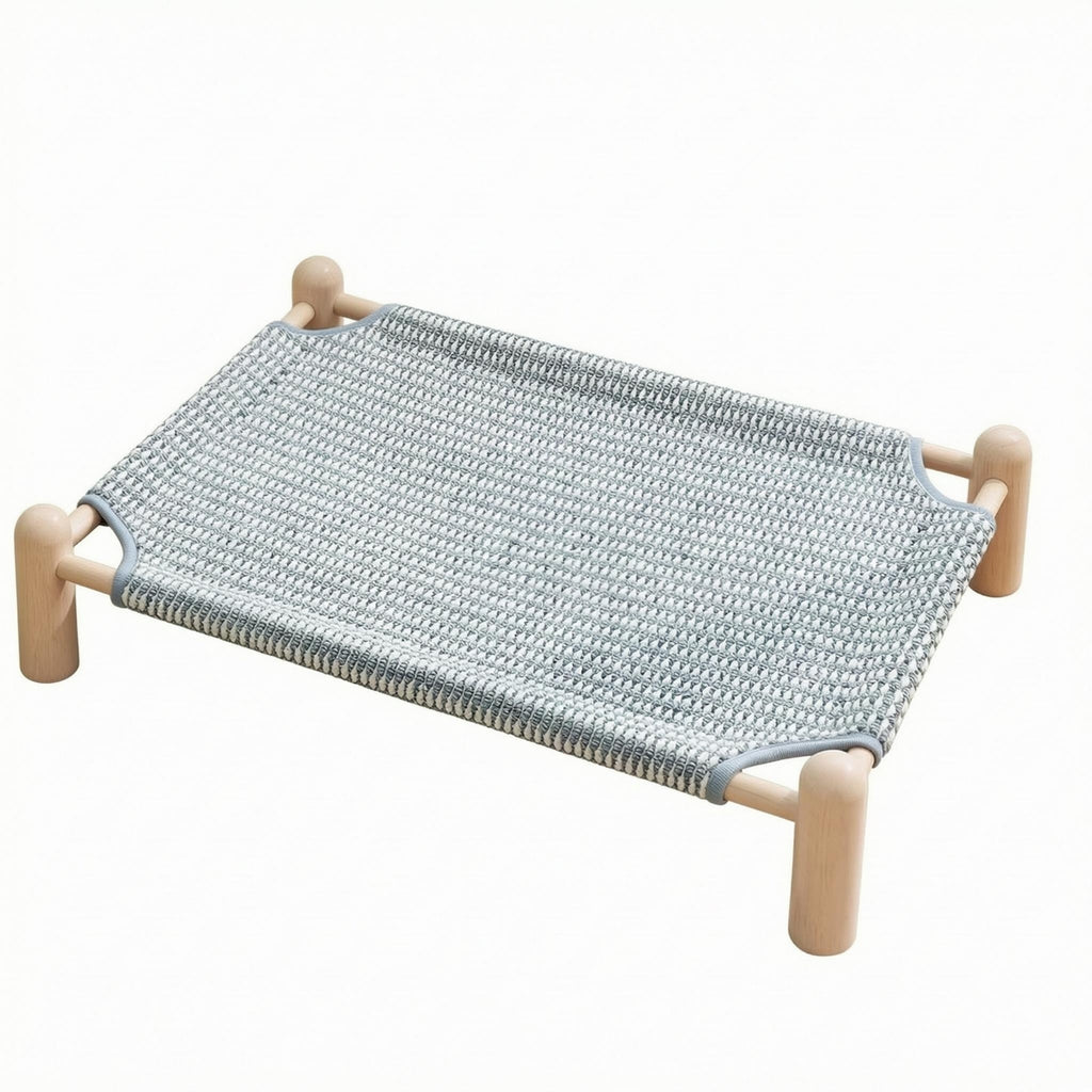 Raised Wooden Pet Bed Easy to Assemble Elevated Wooden Pet Bed Cooling