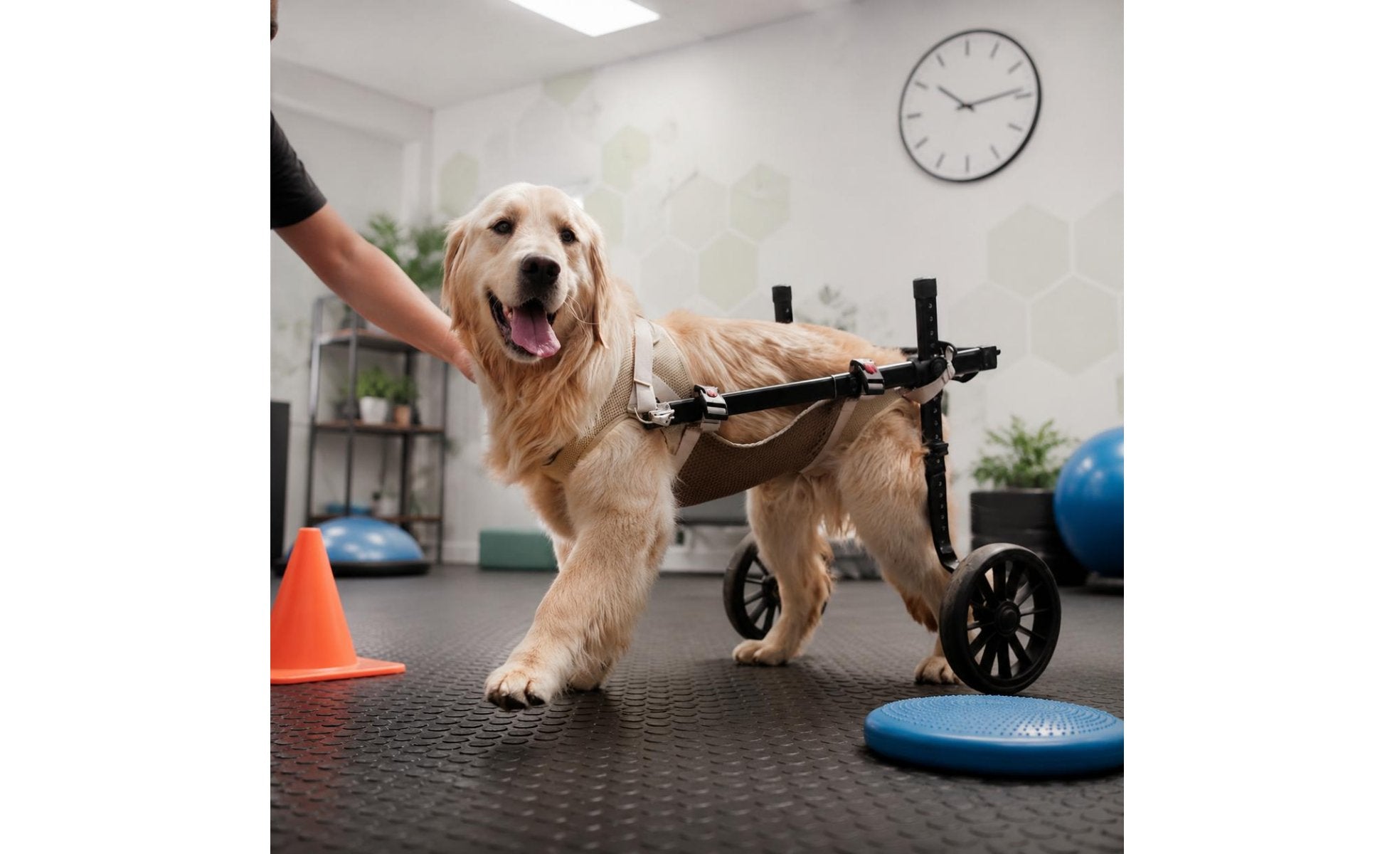 Pet Wheelchair Training Walking Aid Rear Support Wheelchair Adjustable Frame