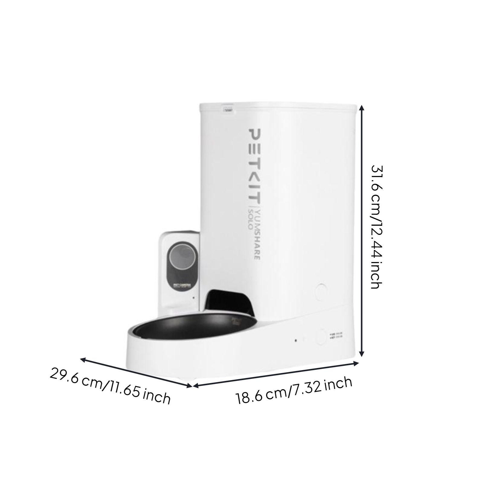 Smart Automatic Pet Feeder with Camera, Large Capacity
