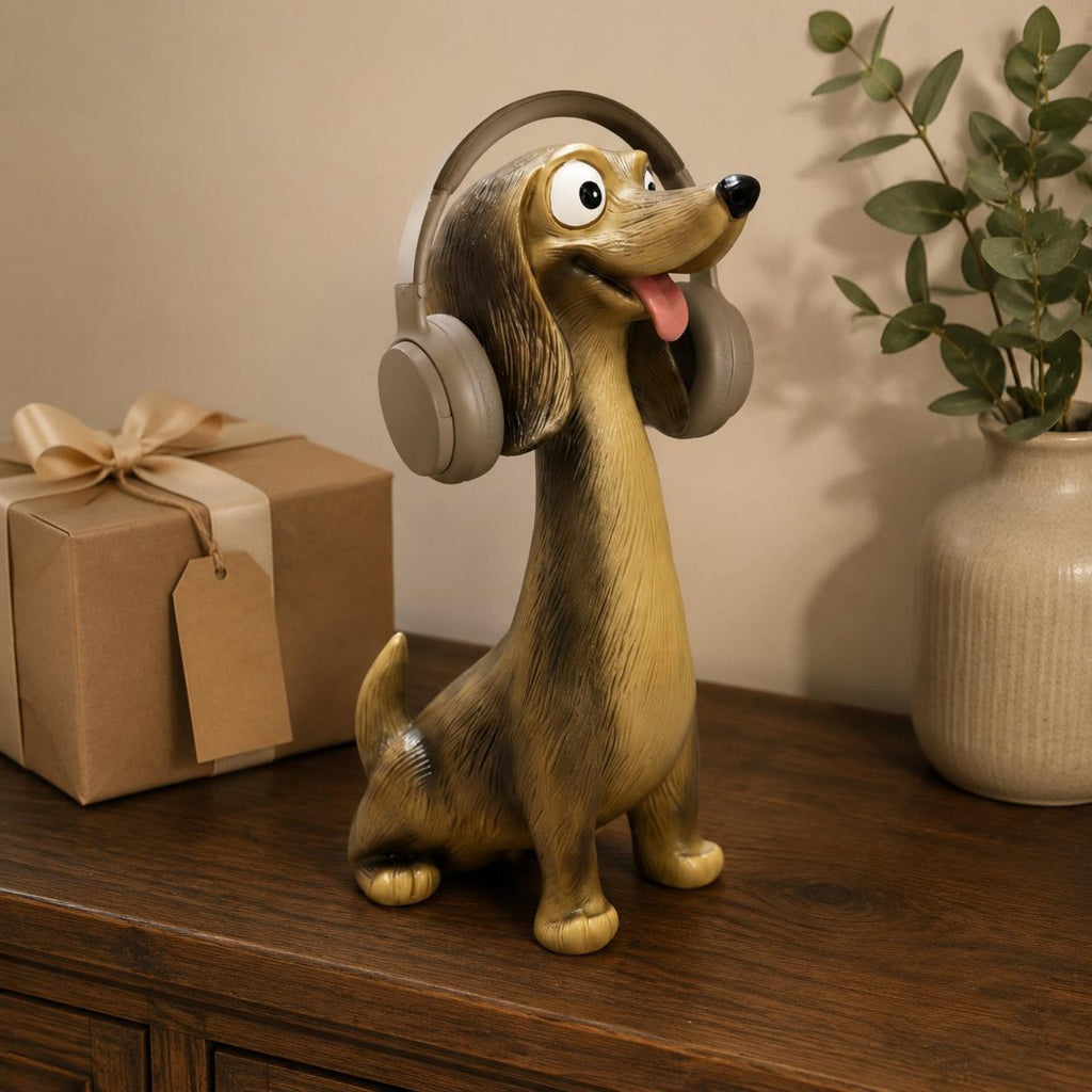 Dog Headphone Stand Decorative Creature Headphone Stand Cute for Office