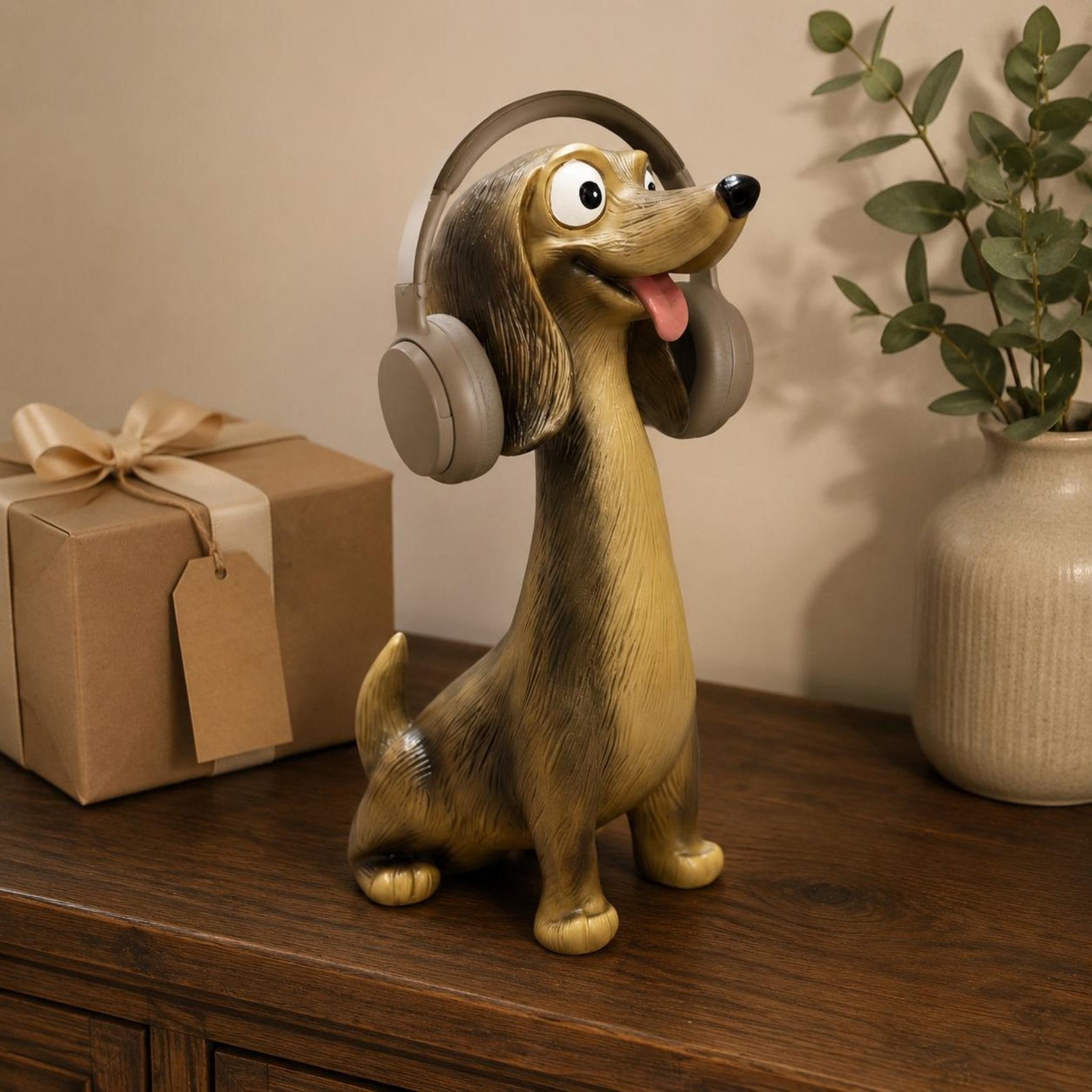 Dog Headphone Stand Decorative Creature Headphone Stand Cute for Office