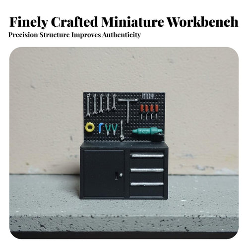 1/64 Scale Tool Cabinet Realistic Detail Model Repair Shop Tool Rack Improves Displays 1:64 Garage Accessories Set for Hobbyists