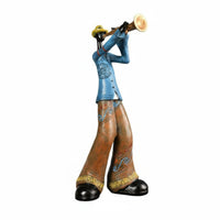 Retro Design Music Band Figure Artistic Design Abstract Musician Sculpture Handcrafted Look House Decoration for Music Artists, Living Room, Office, Entryway