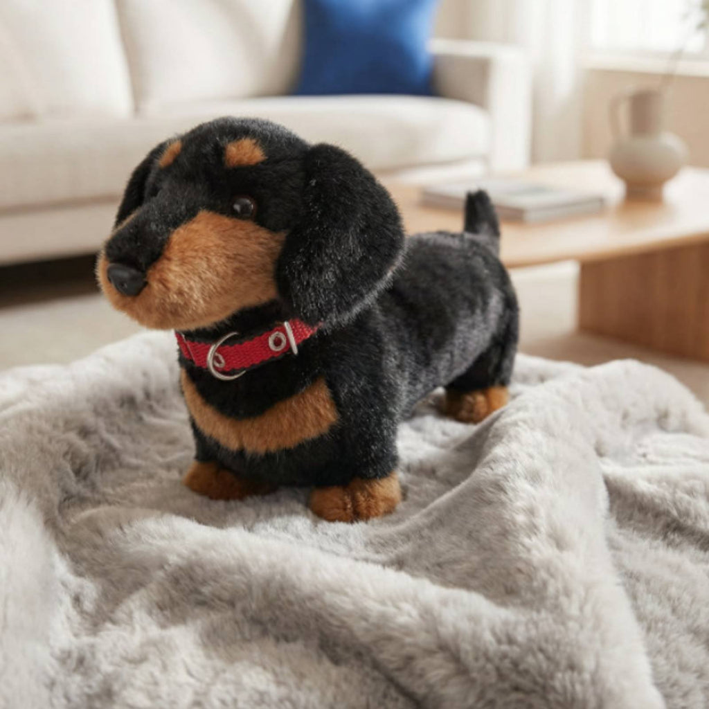 Dachshund Stuffed Toy Cartoon Look Stuffed Dachshund Gift Idea for Children