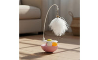 Tumbler Cat Toy Encourages Exercise Catnip Wobble Toy Replaceable Feathers