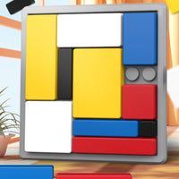 Shape Game Toy Rectangular Blocks Spatial Reasoning Game Raised Edges