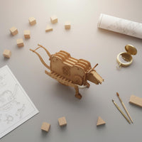 Zhuge Liang Wooden Ox Assembly Kit Educational Gift for Desktop Decoration