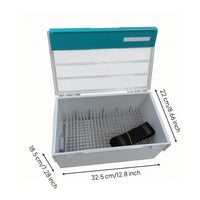 Peg Insert Box Hinged Lid Hard Lure Case Front Notch for Anglers