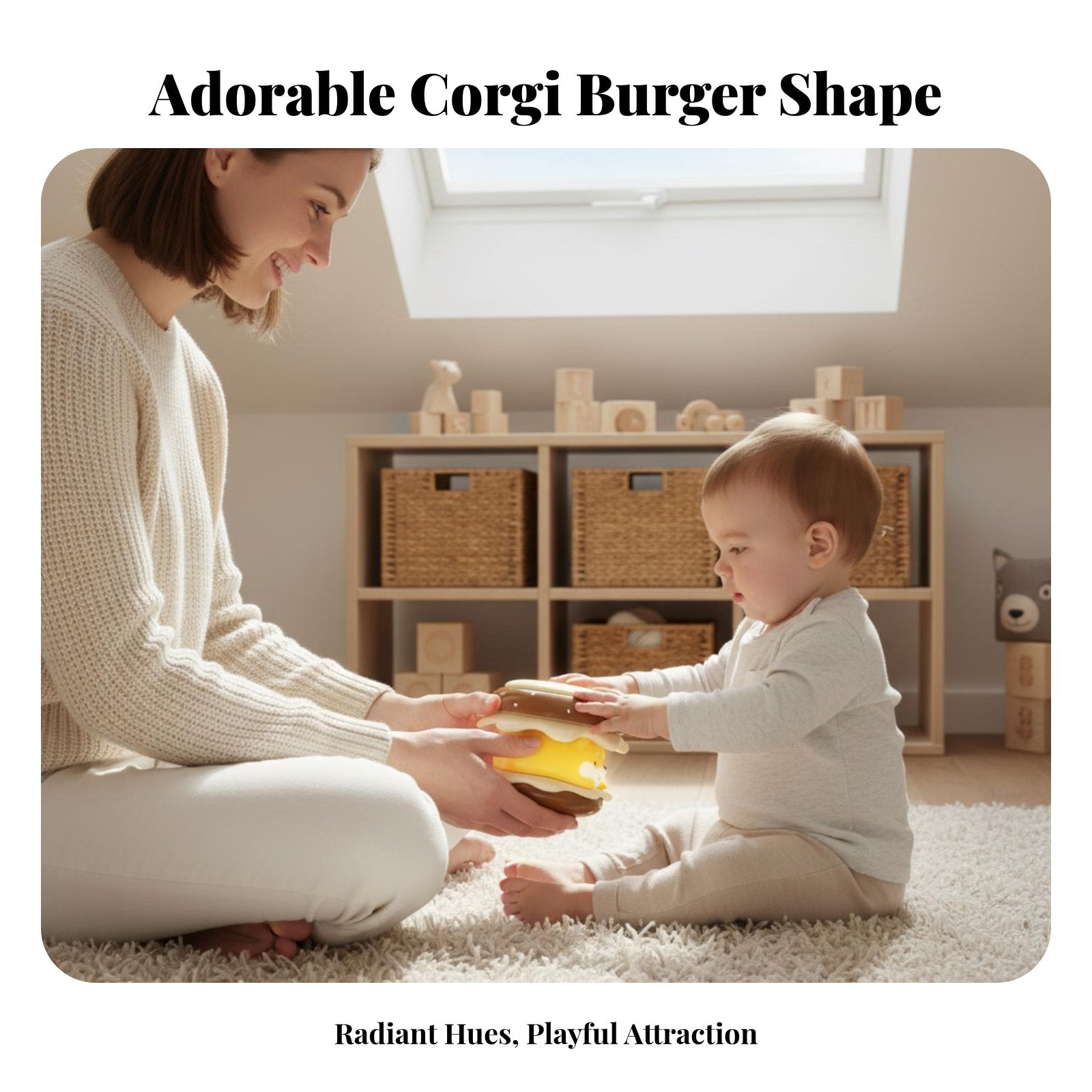 Baby Hand Pat Drum Early Educational Baby Drum Toy Cute Cartoon Design for Home