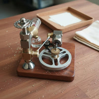 Heat-Driven Engine Model Adjustable Speed Piston Heat-Driven Engine Desktop Art Piece for Teacher, Desk