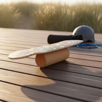 Wooden Balance Board Non-Slip Surface Surfing Equilibrium Board Fitness Equipment for Kids, Athletes