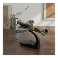 1/72 Scale WWII Fighter Plane Model Fully Assembled for Office Decor Enthusiasts