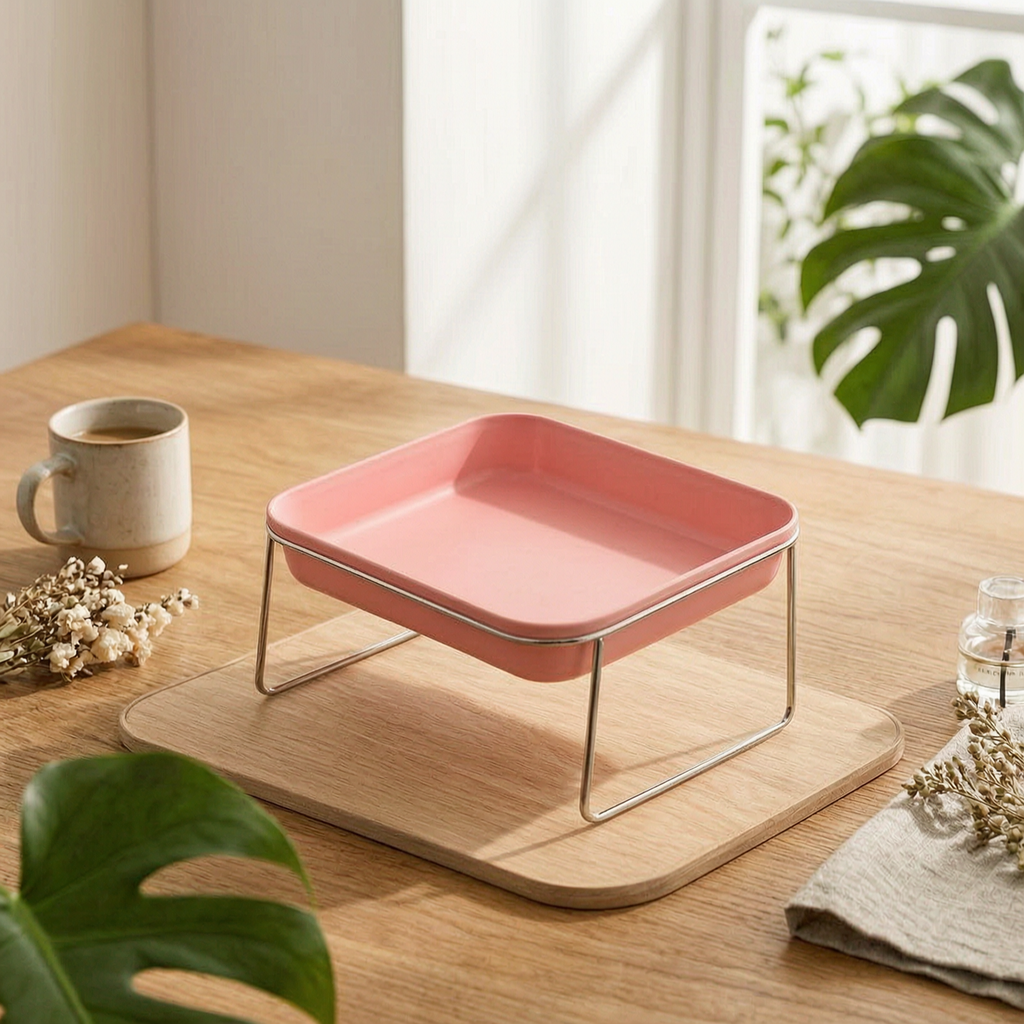 Rectangular Pet Bowl Deep PP Bowl Insert Glossy