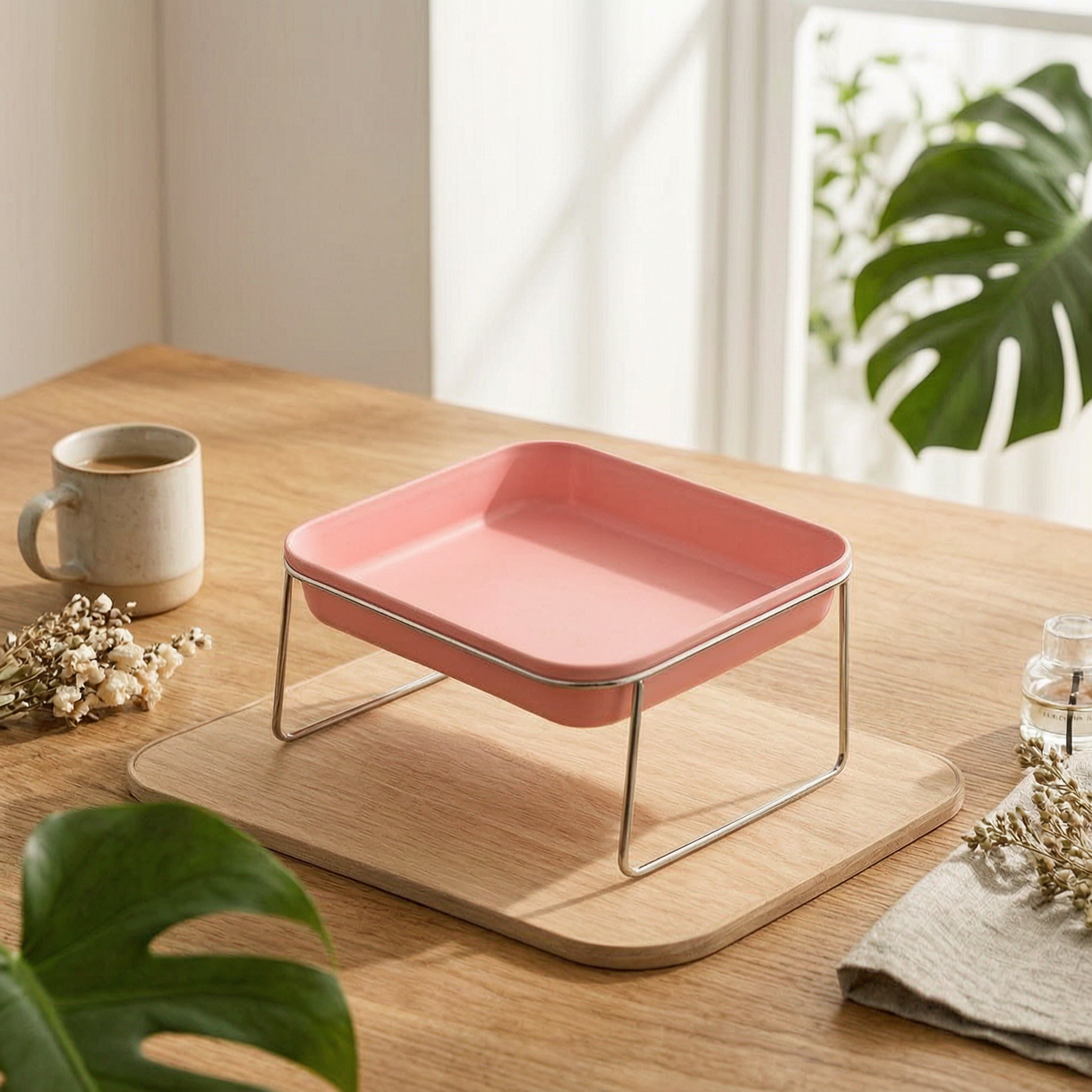 Rectangular Pet Bowl Deep PP Bowl Insert Glossy