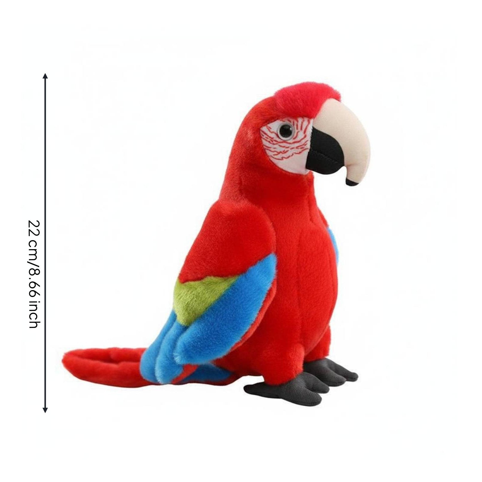 Parrot Stuffed Creature Cute Realistic Bird Stuffed Toy Soft