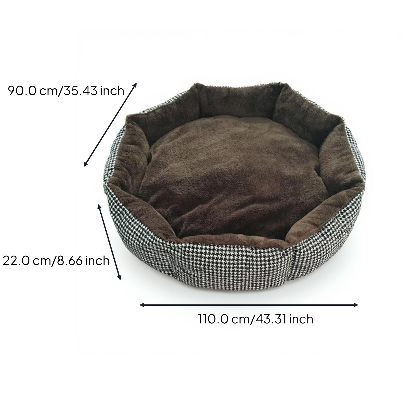 Dog Bed Removable washable cover Large non-slip mat Kennel pad