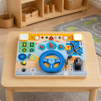 Electronic Steering Wheel Toy Hands-on Learning Interactive Car Dashboard Toy
