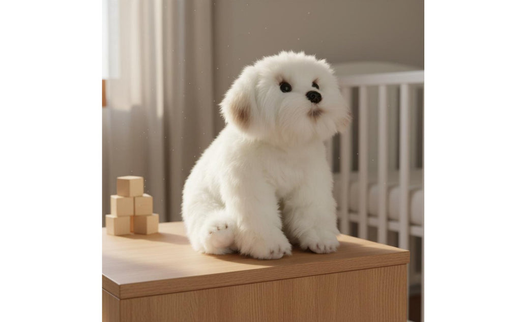Maltese Soft Toy Dog Soft Home Decoration Cuddly