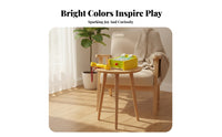 Wooden Toy Telephone Raised Buttons Kids Plaything Colorful for Preschoolers