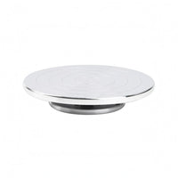 Sculpting Turntable Aluminum Alloy Pottery Turntable Silver Finish for Crafting