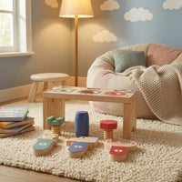 Tool Table Toy Layered Wooden Balance Toy Hand-Eye Coordination