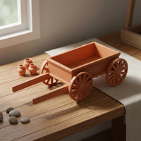 1:12 Scale Handcart PLA Material Dollhouse Wheelbarrow Model for Collectors