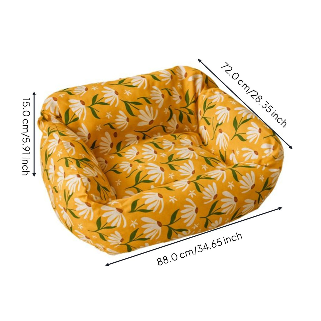 Washable fitted dog bed cover