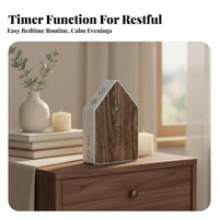 Avian Song Box Tap Control Singing Avian Box Wall-Mountable Sound Relaxation Device Nature-Inspired Design House-Shaped Sound