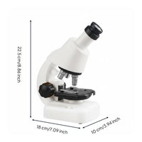 1200x Microscope Kit Blank Slides Visual Microscope Experiment Set Safe Plastic