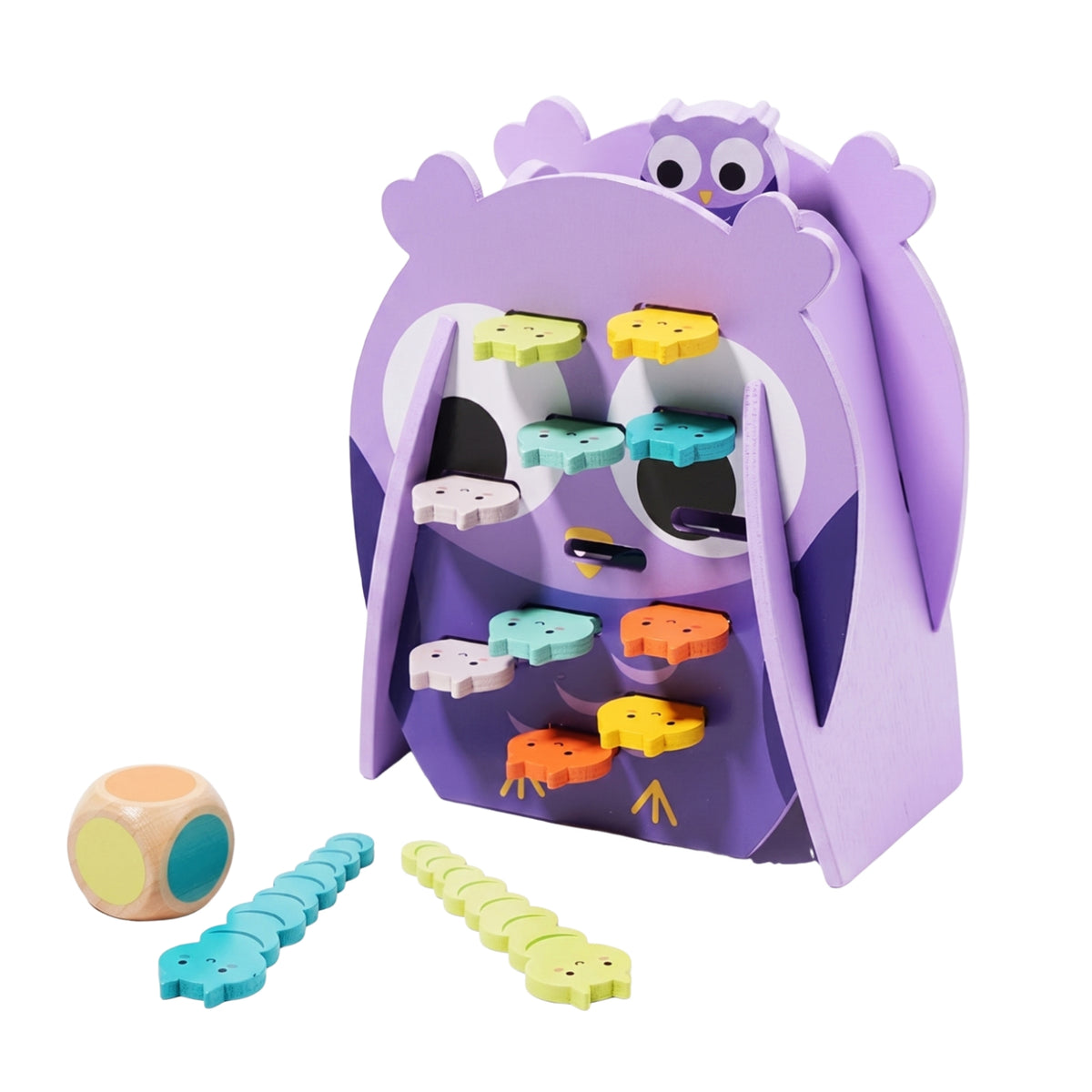 Wooden Owl Board Game Early Learning Wooden Owl Game Parent-Child Play