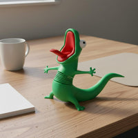 Wobble Lizard Figurine Detailed Design Spring Lizard Toy Handmade for Office