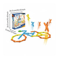 Jumping Toppling Tile Toy Toppling Tile Clip Toy Smooth Edges Stacking Game for Students