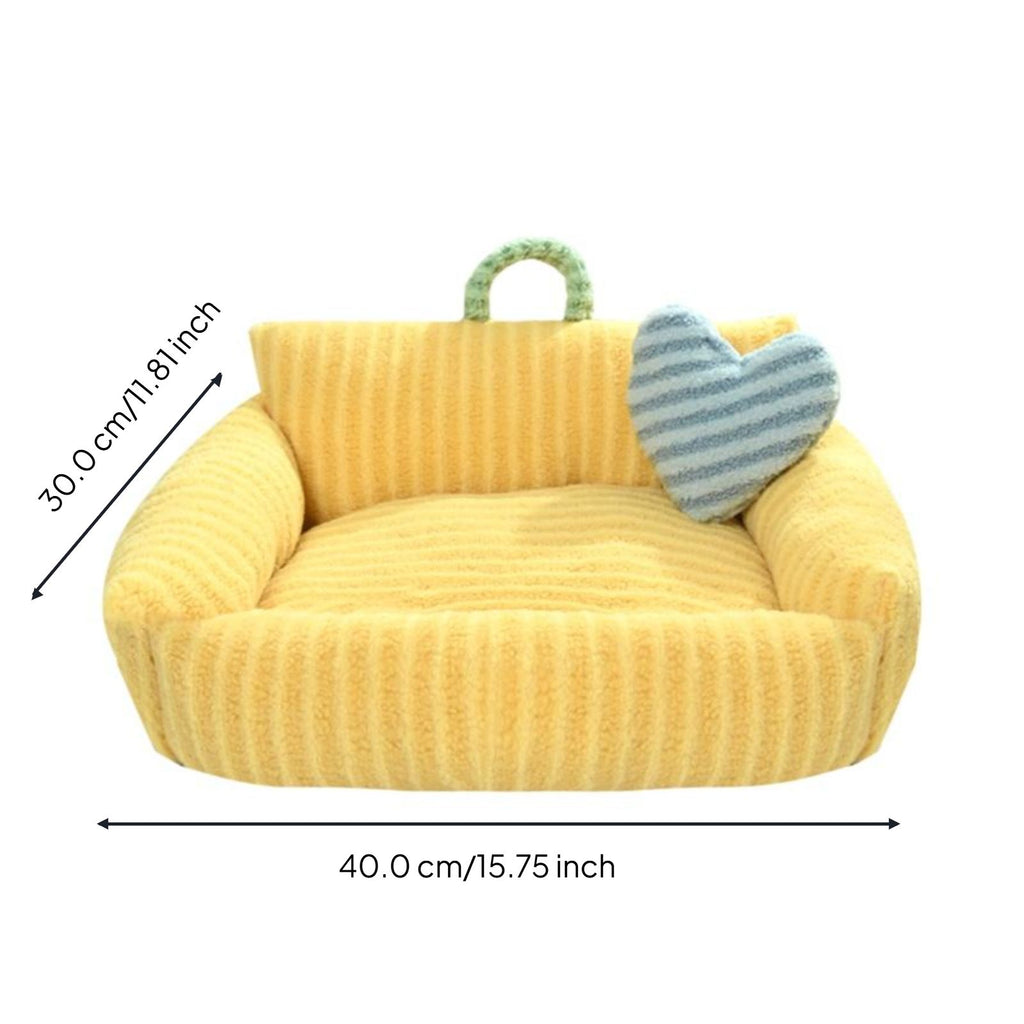 Cat Bed, Soft Washable Pet Sofa Mat, Non-Slip, All-Season