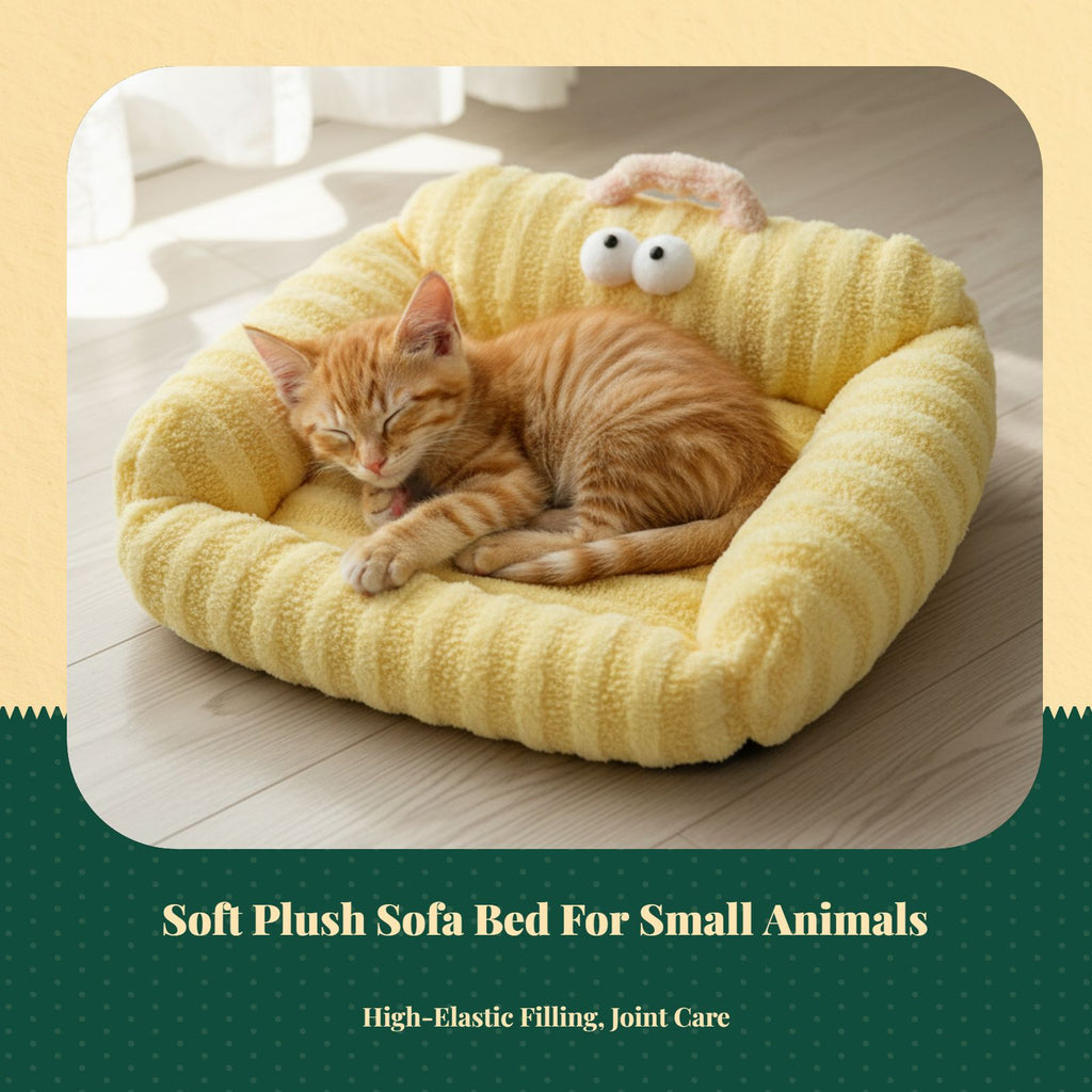 Soft Pet Bed Mat, Non-Slip Princess Sofa, Winter Warmth