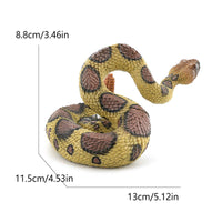 Rattlesnake Figurine Realistic Rattlesnake Figure Educational for Zoo, Children