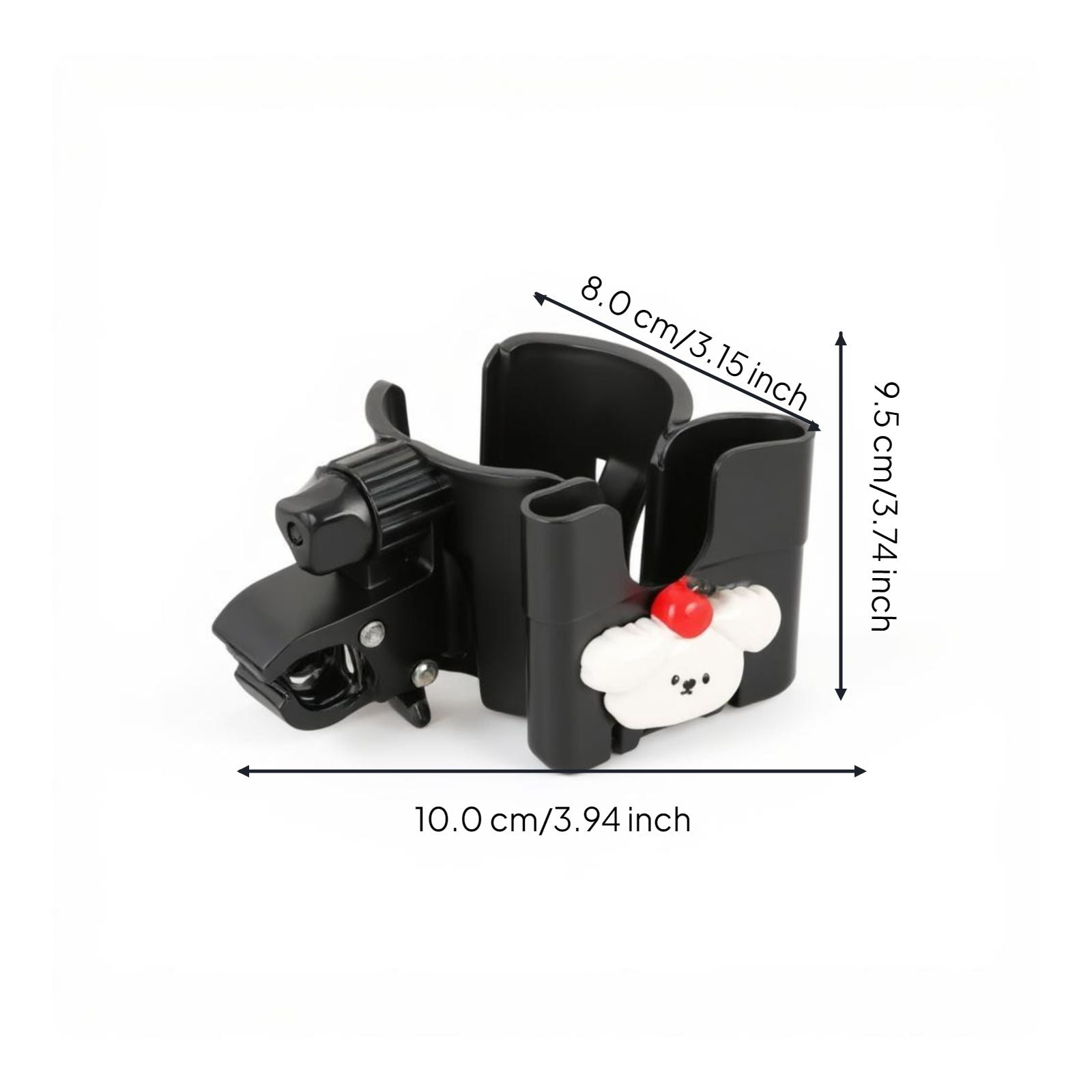 Non-slip stroller cup holder