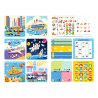 Mystical Wet Drawing Book 3+ Age Water Coloring Book Stickers Included Early Learning Toy for Kids, Preschoolers, Travel, Car Rides