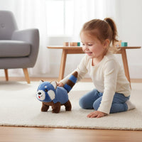 Electric Red Panda Stuffed Interactive Walking Raccoon Toy for Children